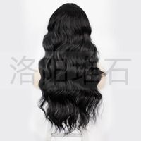 Pelucas De Damas Europeas Y Americanas Pelucas De Ondas Grandes De Pelo Largo Y Rizado De Encaje Pequeño main image 3