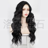 European And American Ladies Wigs Small Lace Long Curly Hair Big Waves Wigs main image 4