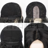 Pelucas De Damas Europeas Y Americanas Pelucas De Ondas Grandes De Pelo Largo Y Rizado De Encaje Pequeño main image 5