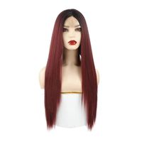 Fashion Women's Wigs Lace Medium And Long Straight Hair Wholesale main image 6