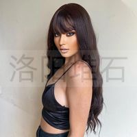 Wig European And American Corrugated Long Curly Hair Headgear Wig main image 3