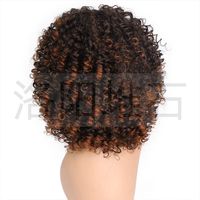 Wig Women's Chemical Fiber Wig European And American Fluffy Explosion Short Curly Hair African Wigs With Small Curly Hair Head Cover One Piece Dropshipping main image 4
