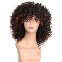 Wig Women's Chemical Fiber Wig European And American Fluffy Explosion Short Curly Hair African Wigs With Small Curly Hair Head Cover One Piece Dropshipping main image 6