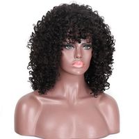 Fashion Ladies Chemical Fiber Wig Black Small Curly Wig Short Curly Hair Headgear main image 6