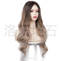 Wig European And American Small Lace Wig Long Curly Hair Big Wave Headgear main image 4