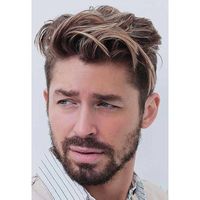 2021 New Wig Men Brown Partial Short Men's Brown European And American Men's Wig In Stock One Piece Dropshipping main image 4