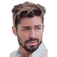 2021 New Wig Men Brown Partial Short Men's Brown European And American Men's Wig In Stock One Piece Dropshipping main image 6