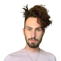 One Piece Dropshipping European And American Men's Short Curly Hair Head Cover Daily Commuter Wig Chemical Fiber Hair Foreign Trade Independent Station main image 6