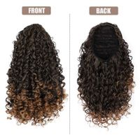 European And American Wave Small Curly Wig Piece Chemical Fiber Wig Female Stretch Mesh Ponytail main image 3