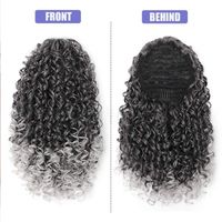 European And American Wave Small Curly Wig Piece Chemical Fiber Wig Female Stretch Mesh Ponytail main image 5