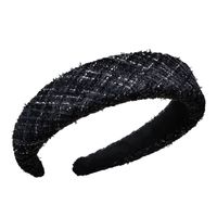 Hair Band Woolen Classic Style Sponge High Skull Hairpin Korean Elegant Socialite Temperament Outing Retro Autumn And Winter Hair Accessories main image 6