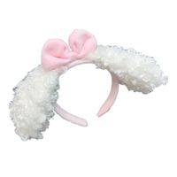 Cute Little Sheep Ears Hairband Plush Bowknot Sweet Lamb Headband Women Wholesale main image 6