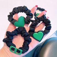Fashionable Green Retro Ins Head Rope Hair Ring main image 5