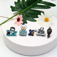 Cross-border New Arrival Oil Drip Brooch Europe And America Creative Cartoon Character Brooch Badge Bag Clothing Accessories Wholesale main image 3