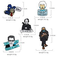 Cross-border New Arrival Oil Drip Brooch Europe And America Creative Cartoon Character Brooch Badge Bag Clothing Accessories Wholesale main image 4