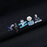 Cross-border New Arrival Oil Drip Brooch Europe And America Creative Cartoon Character Brooch Badge Bag Clothing Accessories Wholesale main image 5