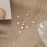New Creative Simple Fashion Temperament Jewelry Moon Star Necklace 6 Piece Set main image 1