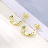 Fashion Jewelry C-shaped Earrings Jewelry 18k Gold C-shaped Earrings main image 5