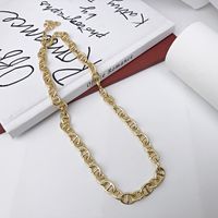 Pig Nose Necklace European And American Beauty Bloggers Same Fashion Personality All-match Twin Punk Retro Clavicle Chain Electroplated Real Gold main image 5