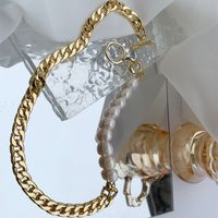 Natürliche Perlenkette Mit Flachen Kettennähten Europäische Und Amerikanische Schlüsselbeinkette Kurze Halskette main image 1