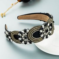 New Baroque Style Retro Wide-brimmed Headband Wholesale Hair Accessories sku image 3