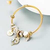 European And American Fashion & Trend Special-interest Design Personalized Diy Multi-element Bracelet Women's Simple Gold Bracelet Wrist Ring Accessories sku image 2