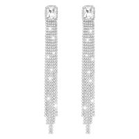 Boucles D&#39;oreilles Longues Exagérées Griffe Chaîne Gland Boucles D&#39;oreilles Pleines De Diamants Discothèque Punk Personnalité Boucles D&#39;oreilles sku image 1