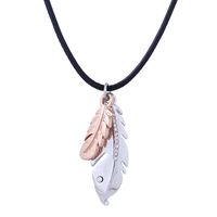 Korean Creative Popular Feather Pendent Necklace Wholesale sku image 1