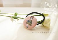 New Children's Hair Rope Cute Embroidered Bag Buckle Children's Hair Tie Wholesale sku image 4