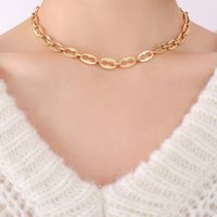 Simple Geometric Metal Element Necklace Titanium Steel 18k Gold Bracelet Jewelry Wholesale sku image 24