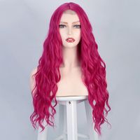 Wigs European And American Women's Wigs Small Lace Long Curly Hair Water Ripples Headgear sku image 1