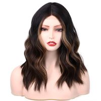 Fashion Wigs Ladies Chemical Fiber Wig Headgear Lace Wigs Short Curly Hair sku image 1