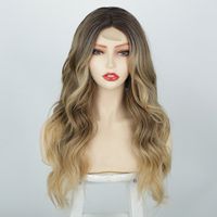 Wig European And American Ladies Wig Small Lace Medium Large Wave Long Curly Hair Synthetic Wigs Wigs Wig In Stock sku image 1