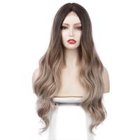 Wig European And American Small Lace Wig Long Curly Hair Big Wave Headgear sku image 1