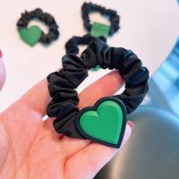 Fashionable Green Retro Ins Head Rope Hair Ring sku image 1