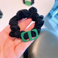 Fashionable Green Retro Ins Head Rope Hair Ring sku image 3