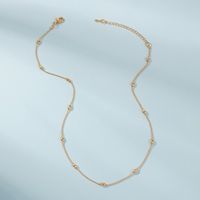 Simple Niche Geometric Splicing Beads Chain Necklace main image 1