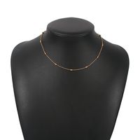 Simple Niche Geometric Splicing Beads Chain Necklace sku image 1