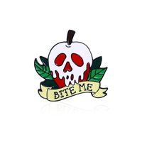 New Oil Drop Brooch Creative Skull Badge Personality Magic Star Metal Brooch Badge Accessories sku image 4