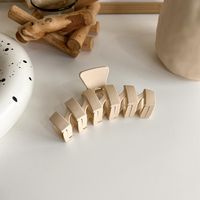 New Milk Tea Coffee Color Clip Elegant Temperament Hairpin Simple Hair Accessories sku image 6