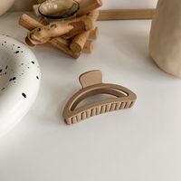 New Milk Tea Coffee Color Clip Elegant Temperament Hairpin Simple Hair Accessories sku image 10