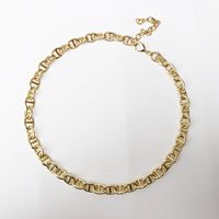 Pig Nose Necklace European And American Beauty Bloggers Same Fashion Personality All-match Twin Punk Retro Clavicle Chain Electroplated Real Gold sku image 2