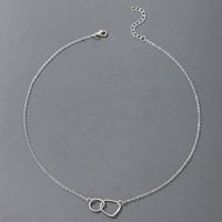 Collier Pendentif À Boucle Géométrique En Argent Simple Européen Et Américain main image 8