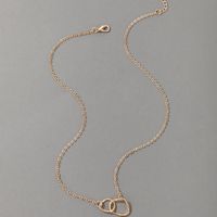 Einfache Europäische Und Amerikanische Halskette Mit Geometrischem Schnallenanhänger Aus Silber main image 9