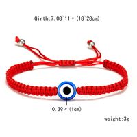 New Blue Eye Bracelet Evil Eye Red Rope Braided Adjustable Bracelet Wholesale sku image 1