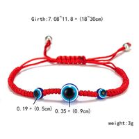 New Blue Eye Armband Evil Eye Red Rope Geflochtenes Verstellbares Armband Großhandel sku image 2