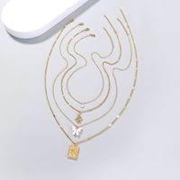 New Butterfly Snake Zircon Pendant Clavicle Chain Sweater Necklace main image 7