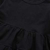 Girl Suit Long Sleeve Spring And Autumn Children's Two-piece Black Round Neck Trousers main image 4