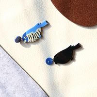 Creative Funny Acrylic Bird Earrings Cute Simple Earrings Women Wholesale main image 5