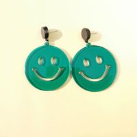 Europäische Und Amerikanische Mode Kreative Acryl-smiley-gesicht Mehrfarbige Süße Ohrringe main image 3